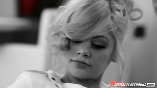 Riley Steele gets wild in a steamy solo scene with a strict machine