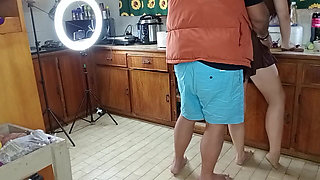 Silly F*** Buddies Making Salad in the Kitchen