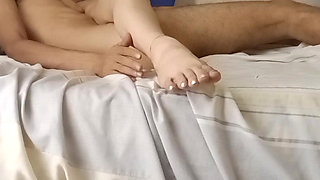 Teaching a stepson to lick his mouth