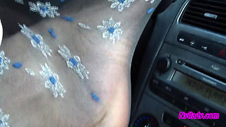 In the Car Playing with My Husband
