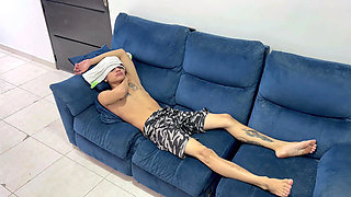 I fuck my stepsister hard in exchange for helping me with my chores