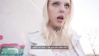 Polish Blonde Outdoor Blowjob