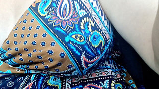 Heavy Traffic Pedal Pumping in Boho Slides: Low-cut Ethnic Dress POV