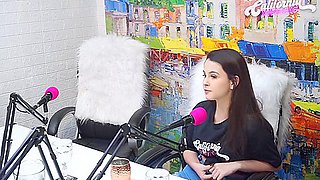 Flavia Oliver Performs Oral Sex On Natasha Steffens During The Recording Of The California Podcast