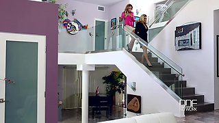 A Therapist's Dream - Lesbian Milfs Enjoy Titty Play In Office