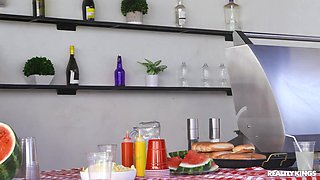 Big Naturals - Sneaky Backyard BBQ Bang 1 - Hailey Rose