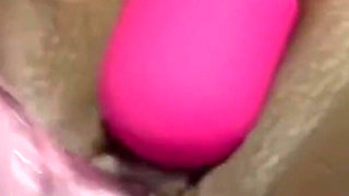 Spreading My Pussy Stimulating My Clit with Wand Intense Dildo Fucking Orgasms
