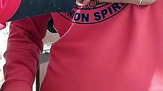 My Stepsister Caught Me Masturbating in the Bathroom