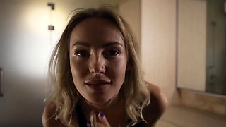 Sexy Blonde Teen's BDSM Try-On Haul