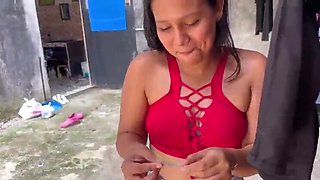 Neighbor Pays Latina Amateur With Big Booty For Outdoor Sex - Fabercito & Emelyn Hot