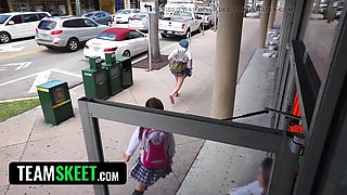 \ud83d\udc40 Step-Siblings' Desperate Measure: Fucking each other and a Stranger to Avoid Jail