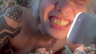 Mouth Tour Goth Girl No Makeup