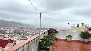 He produces so much milk her ass is fully covered with cum