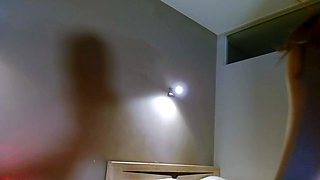 Latex slut solo anal masturbation