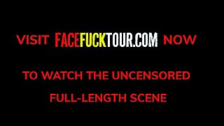 Thick Big Tits Latina Slut FACE FUCKED ROUGH By Monster