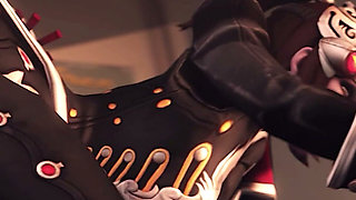 Overwatch Futa - Mercy & Widowmaker Blowjob and Doggystyle Animation