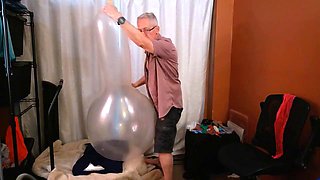 Daddy Balloonbanger Inflates Seven Giant Loads and Cums