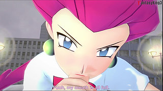Jessie Rocket Hot Sex on the Park - Poketmonster