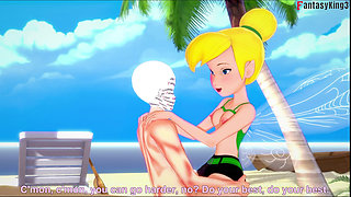 tinkerbell bikini sex at the beach