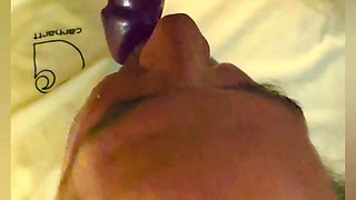 Super Sexy Pegging MILF Cock Sucking Goddess Loves Fucking Her Man's Ass and Face She Cums so Many Times Loud Moans