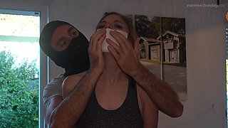 Gagged Man Sucks Bound Dick After Sports