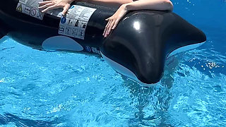 Filmed Lexi Montana Is Having Fun in Outdoor Pool!