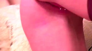 Amateur blonde girlfriend toyed and facialized
