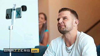 Brazzers - busty hayley davies makes celibacy impossible for vince with her seductive, insane contest