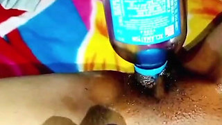 My housewife just put a bat in my pussy