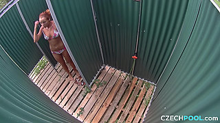 Czech Pool 1: Yummy Shaved Pussy