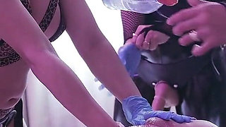 Femdom Pegging Gangbang