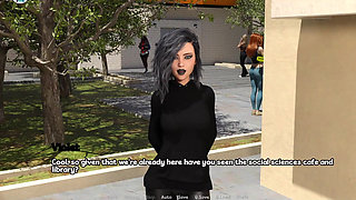 Elmwood University - Romantic Date Night with Goth College Girl