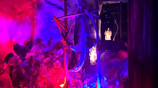 Amateur real small titted party teen slammed in gym class