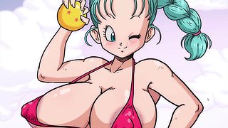 Bulma's adventure to find the dragon balls with the luxurious Bulma from Dragon Ball