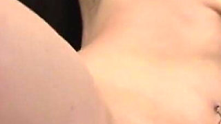 Sleezy brunette gets dildo fucked by director