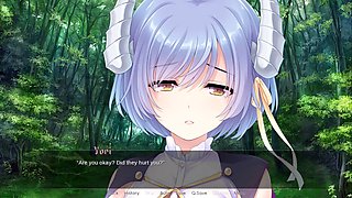 Busty characters in manga porn featuring runaway demon bride