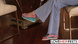 Petite Brunette Christina Sage Rides Hard Dick