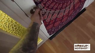 Uber-sexy ebony tart Chanel Skye gets her booty nailed rough