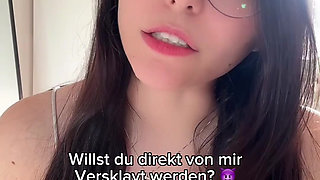 German Latina mistress gives you a nasty cbt instruction