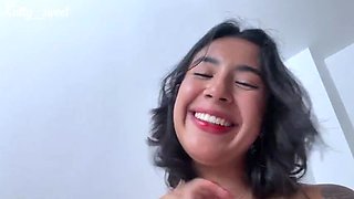 Kitty Sweet Extreme Squirting Orgasm - Huge Tits Latina Solo Fingering & Close Up Pussy