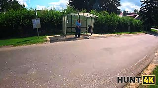 Hunt4k. red haired babe was really innocent to screw while gf was seeing