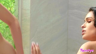 Filthy lesbos horny porn clip