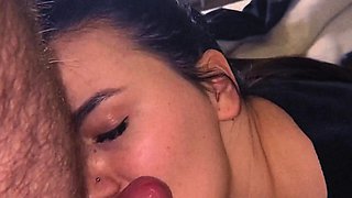 Hot amateur teen blowjob and facial HD video