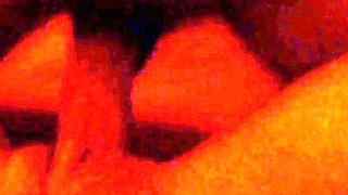 Small titted brunette teen fingering on the bed