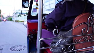 Cute Thai teen with big tits picked up