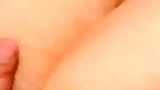 Slow Motion Handjob Cum on Tits Big Areolas Nipples